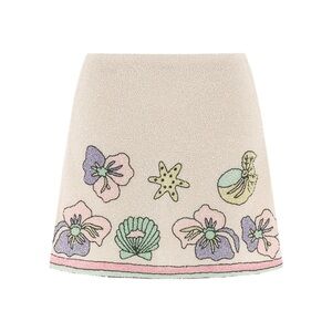 Tallulah Crystal Co-Ord Mini Skirt Oceanus